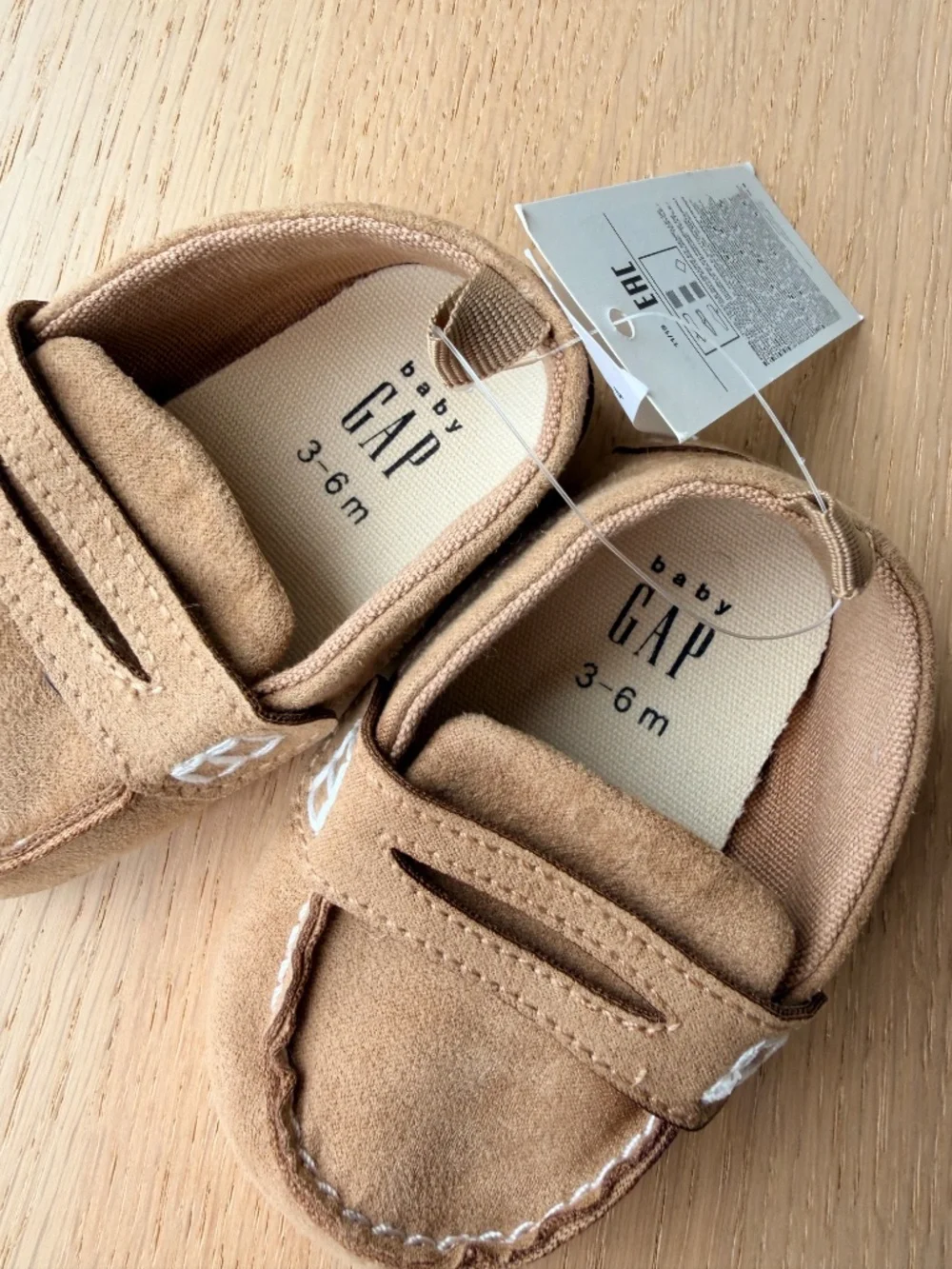 baby Gap- vegan suede loafers, size: 3-6 months